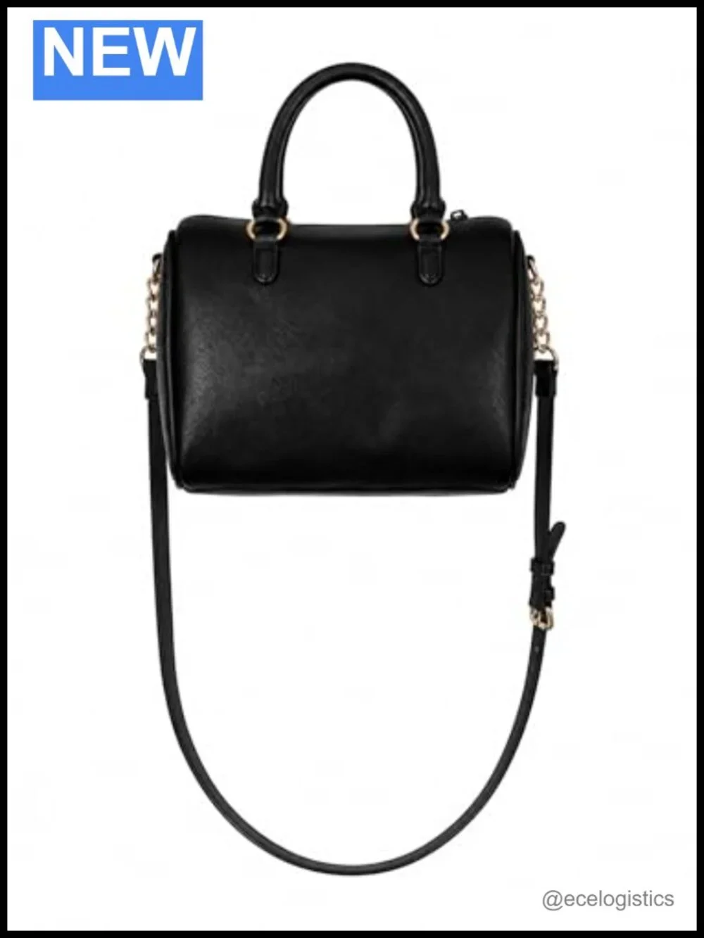 Faux Leather Charm Satchel Bag with Crossbody Strap Heart Crown Bow Lipstick